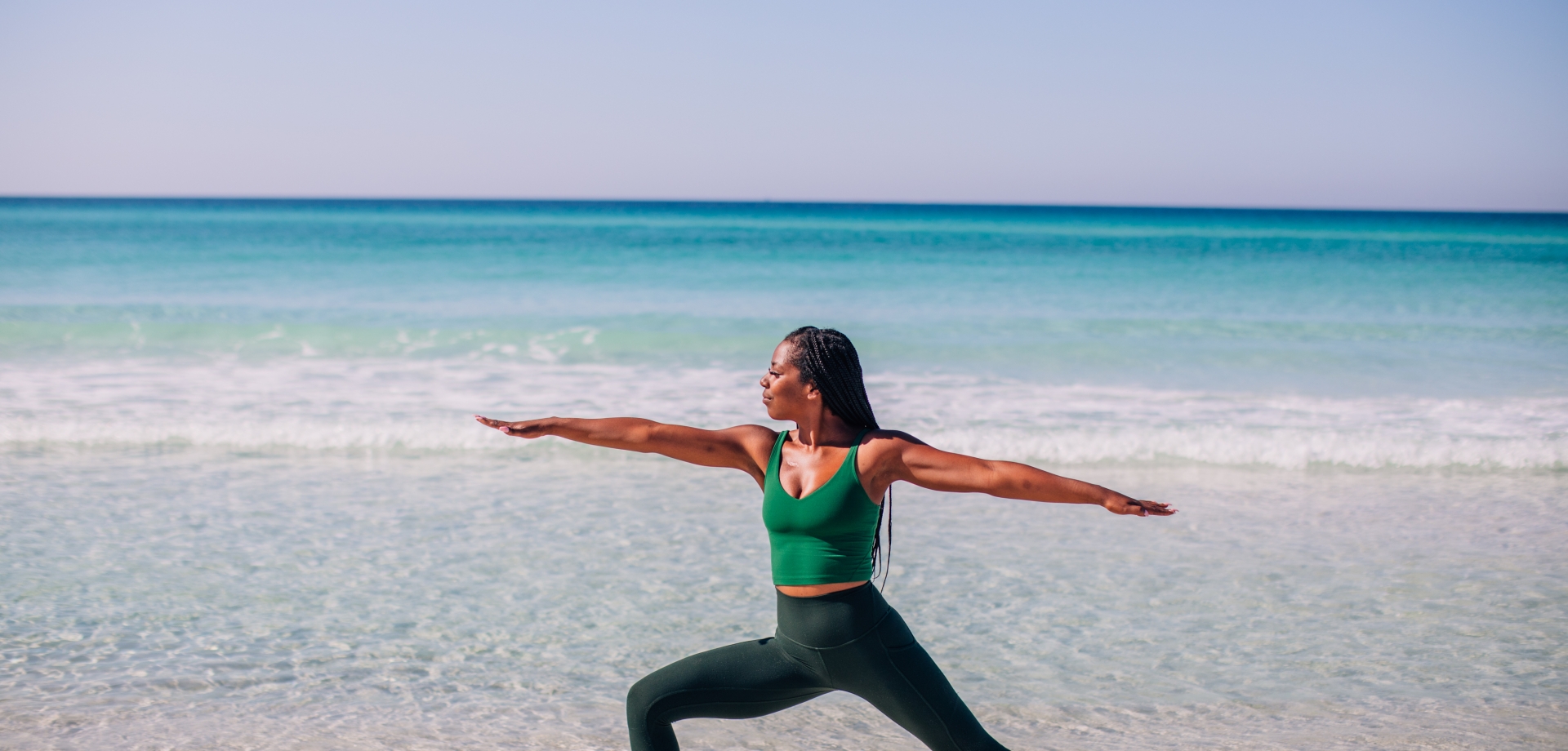 Yoga on the beach